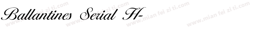 Ballantines Serial H字体转换